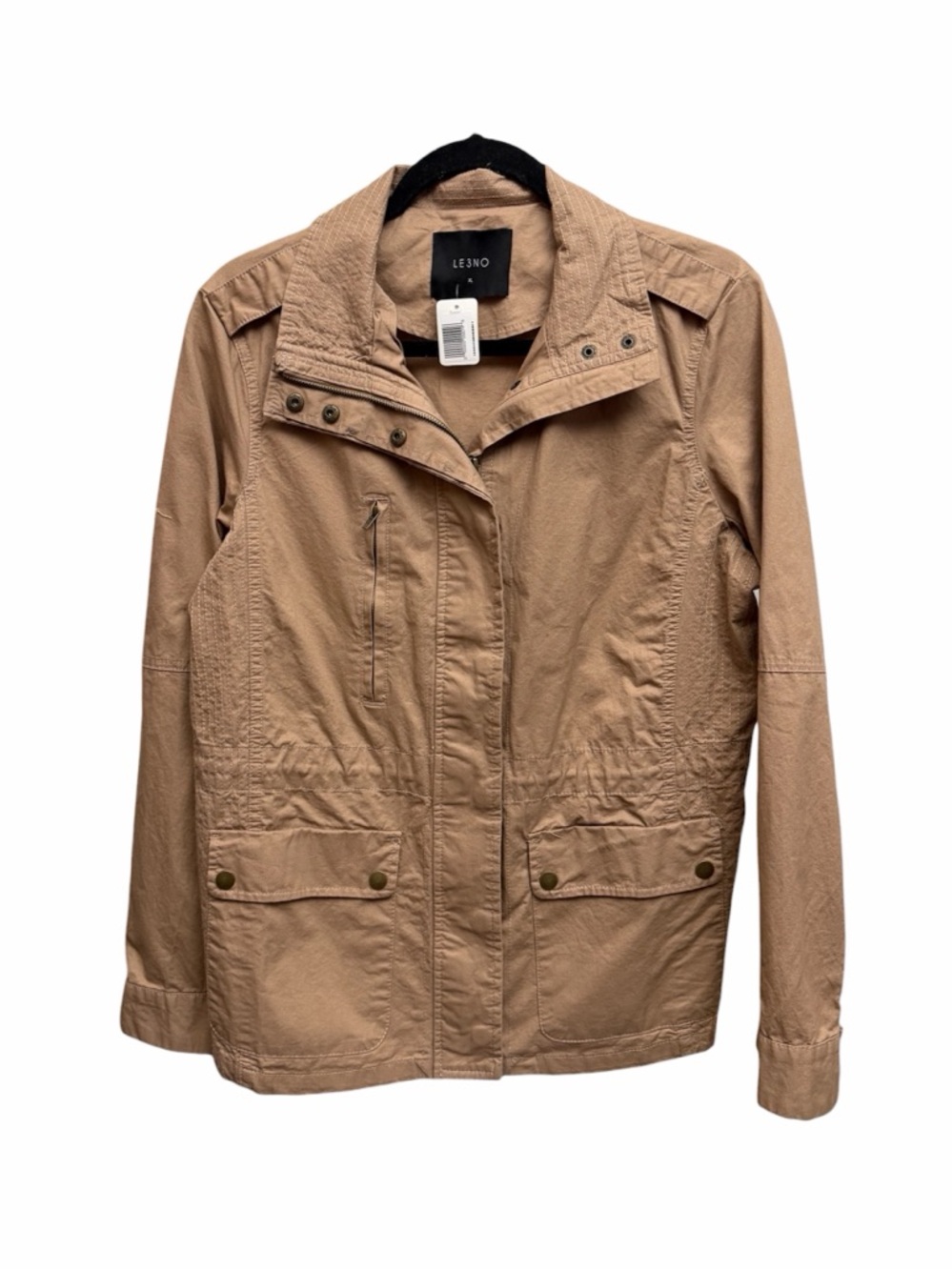 LE3NO Women's Tan Utility Jacket NWT Retails $50